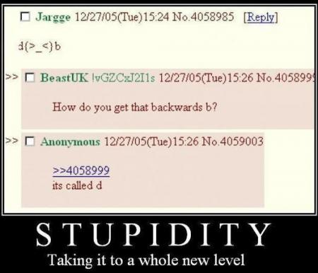Stupidity - bringing it to a whole new level