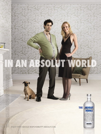Absolut Vodka Pregnant Ad