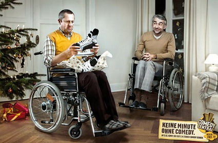 Comedy Central Rollstuhl Ad