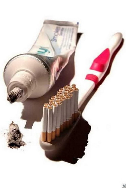 No Smoking Toothbrush Ad