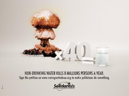Non Drinking Water Nuklear Bomb Ad