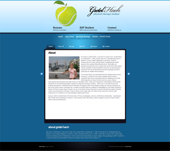 gretel hach portfolio screenshot A Very Special, Special Day For Us And Maybe For You Too